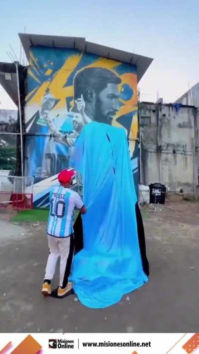 Estatua de Messi en la India 