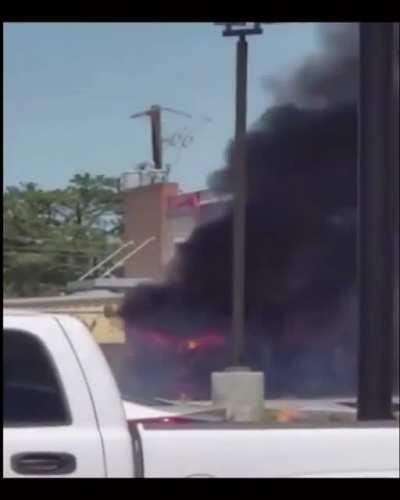 WCGW sitting next to this burning truck?