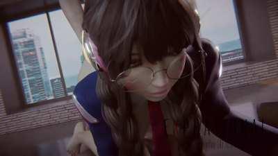 Academy D.va gets fucked (exprational) [Overwatch]