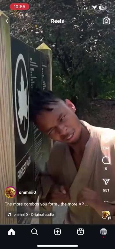 Syxx out here doing dumb shit in the park again 