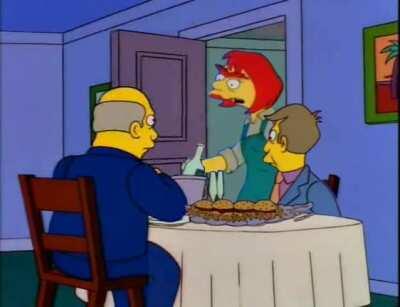 Steamed hams but someone doesn't know how to flush a toilet.