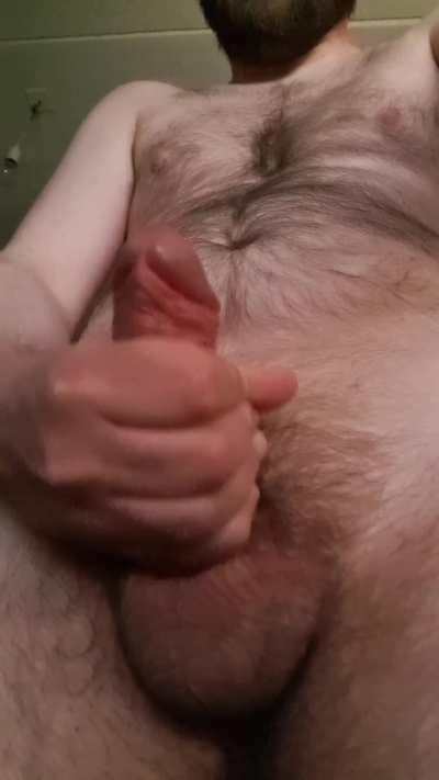 Blowing a fat load across the room