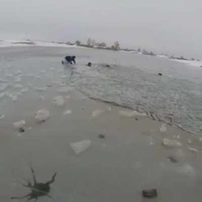 Expected result from car smashing into ice