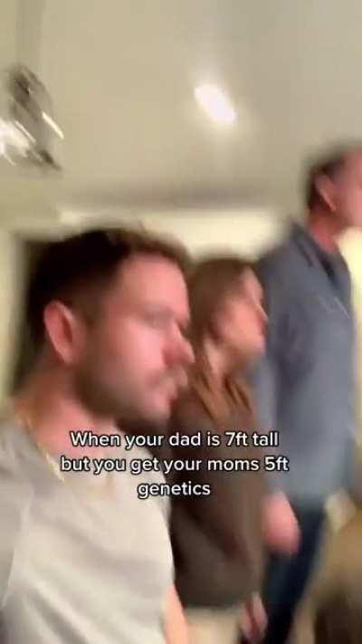 Tall men who end up with short women. Are you worried that her genetics will become dominant?