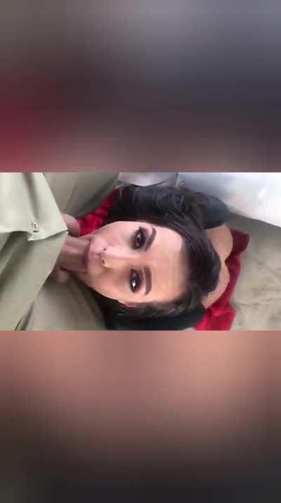 Kelsie Monroe Blowing Keiran Lee Behind The Scene - Catsuit Booty Bang