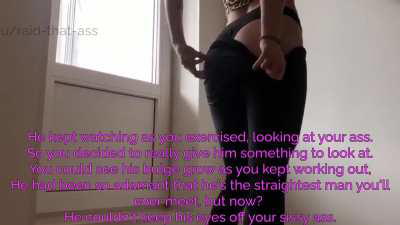 Working out while your roommate is home~