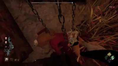 Chains pull survivor away from exit!