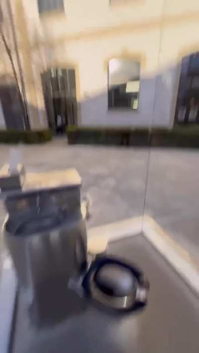 transparent public toilet