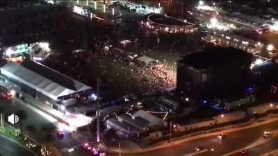 Video recorded from a Mandalay Bay hotel room during the 2017 Las Vegas shooting. (X-posted from r/masskillers)