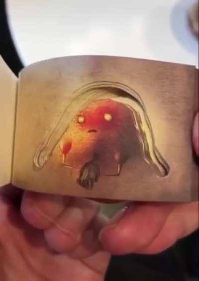 A flip book carved into the third dimension
