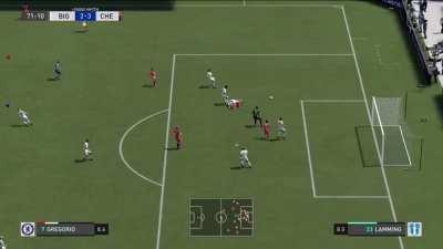 Our defender perfecting the art of the fully legal ‘spear-from-behind’ tackle