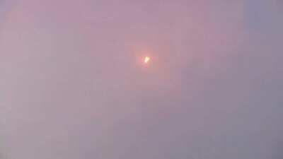 This is an Arleigh Burke class, guided missile destroyer firing 4 Tomahawk missiles during a sea trial.