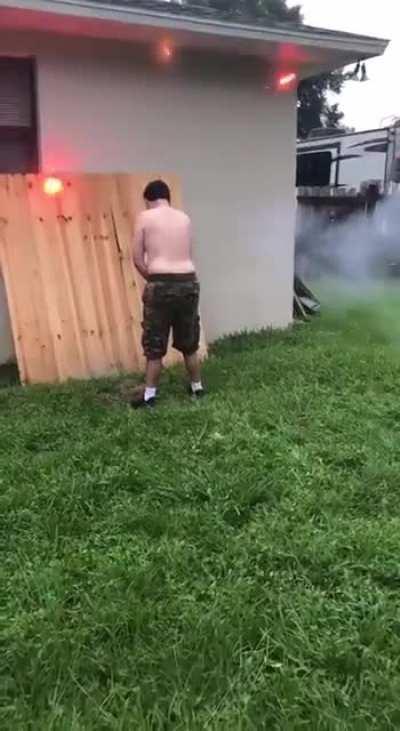 Hold My Beer While I get my bud to fire some fireworks at me....