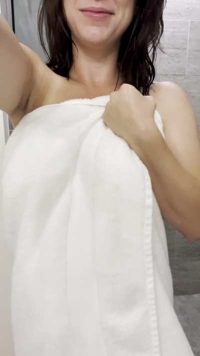 Oops I dropped my towel 