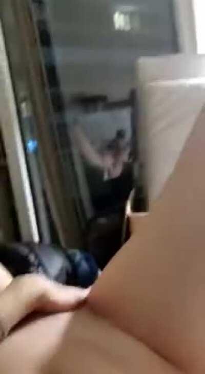 I love putting on a show for all the neighbours. Would you cum and watch? 😉