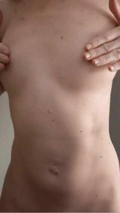 Small body; big nipples; powerful stream