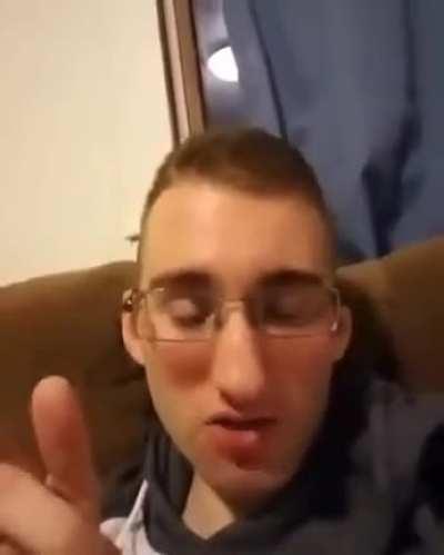 Guy uses an mp3 file to pretend he’s at a college party