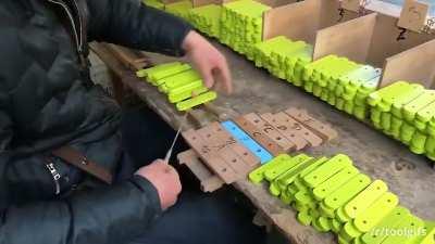 Sorting xylophone bars
