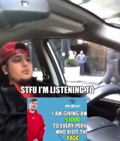 i click on the thing and it didn’t give me 1000 dollars and some weird guys are outside my house what do i do