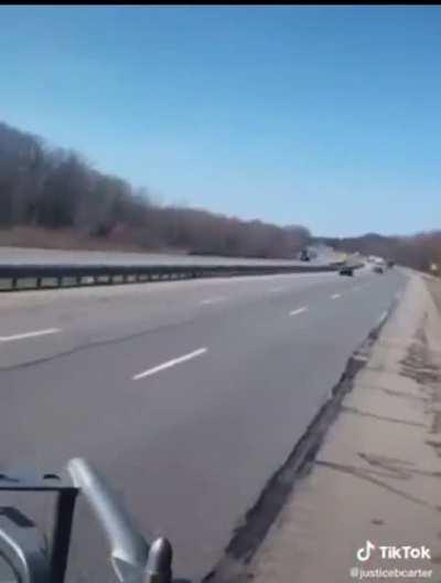 Turkey falls out of truck then gets run over on highway