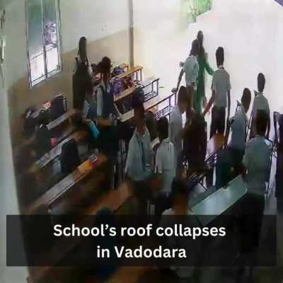 School's roof collapses in vadodara