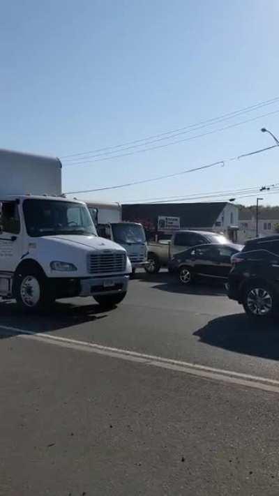 Sign guy (early) update 5/17/21 - have to seize the moment with slow traffic!