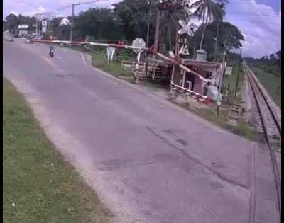 And he think he can duck through