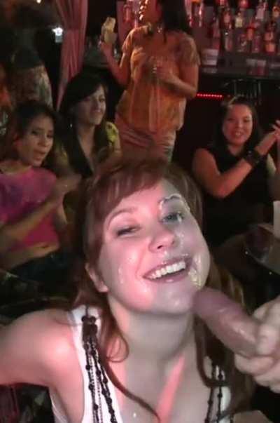 Adorable Facial In Front Of An Audience