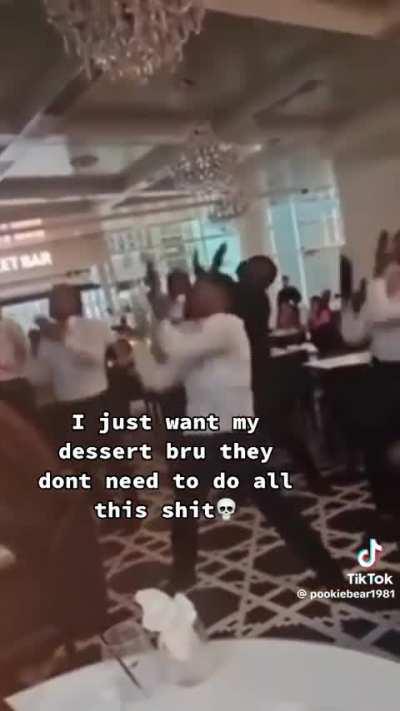 Blueryai in his 5 star restaurant