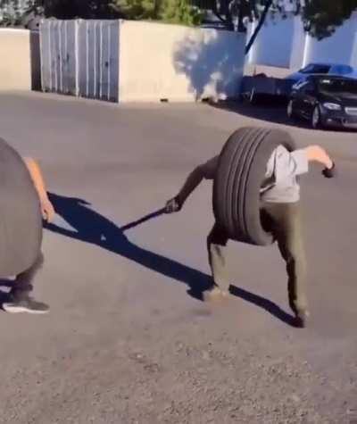 Tire fighter, King of the road!