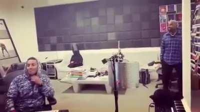 Ye in the studio back in 2019 🔥