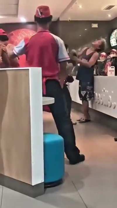 Slick Boxer Jollibee Santos Teaches BTS Star Kpop Shakur a Bitter Life Lesson on how to behave in a restaurant