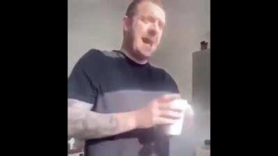 Why did the hipster burn his mouth?