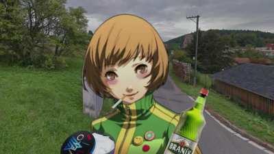chie accidentally cooked meth and became a real czechian, can't have shit in inaba
