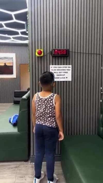 Trying to win a free hair cut