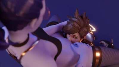 Widowmaker x Tracer (Gifdoozer)