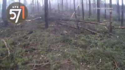 RU POV: Continuation of the footage from the attack on AFU stronghold in Svatovo-Kremmenaya area.