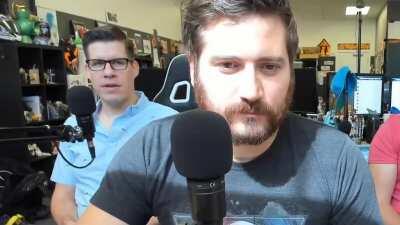 James smoothing thing over after hearing a disagreement about proper handwashing.