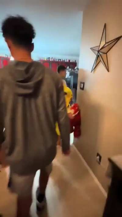 Every one of the 15 surprised their grandparents with a sleepover.