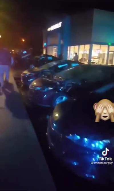 how do you drive over this many cars? 🤦