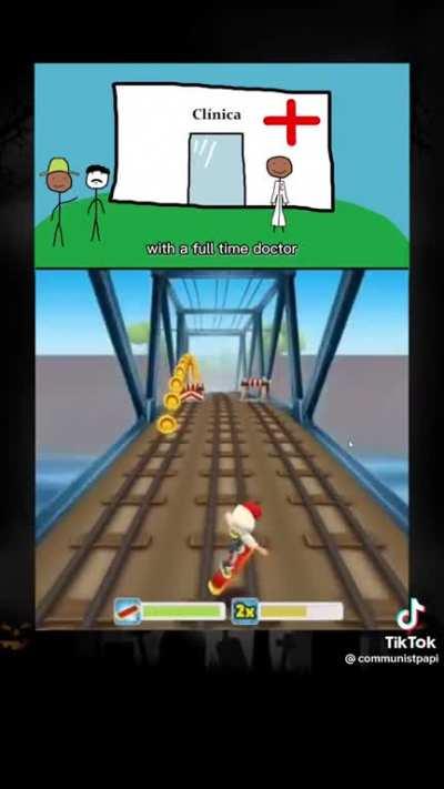 Ah hell nah they got Michael Peretti with subway surfers gameplay now ☠️☠️☠️ rule