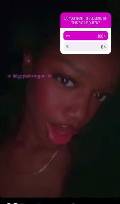 go follow @gypzztongue on ig for exclusive big lip dsl models & models can promo no worries for resell losers❌