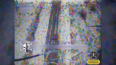 Hit by an FPV drone: ACS 2C43 Malva, BM-21 Grad, motor transport. Kursk region.