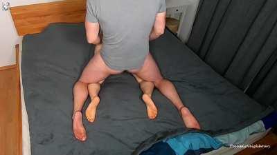 Blindfolded surprise by husband 🔥🔞🔥 More naughty cuckold clips on my OnlyFans ❤️ Check out my bundle offers 😍 Link in comments!