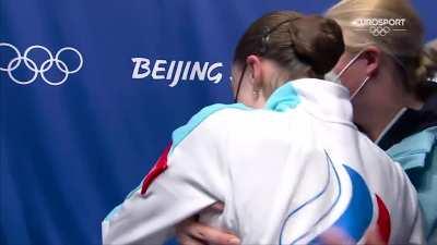 All the aftermath of the Women's Free Skate uncut [no voiceover commentary]