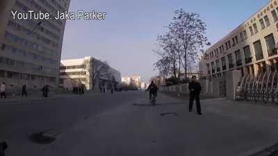 Here's a real GoPro on the streets of Pyongyang