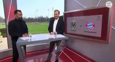 Bayern TV after drawing Villarreal, with sporting director Hasan Salihamidzic chuckling along: “Let’s put it this way: it’s a very manageable draw.” *chuckles*