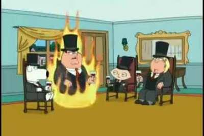 Spontaneous Human Combustion in Family Guy