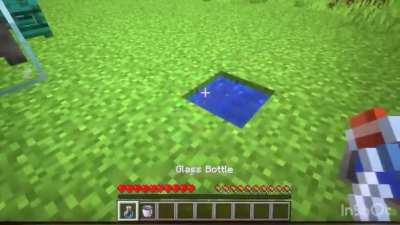 Easy way to get infinite water with only one water source block :D