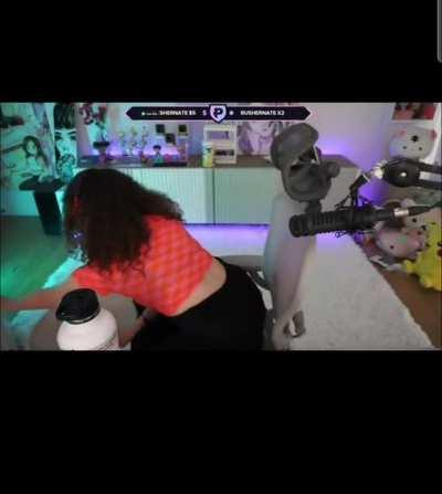 Bending over like crazy